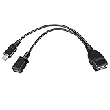 KIMILAR USB adapter Kabel Micro Usb Host OTG Cable, OTG-Kabel + Stromkabel, 2.0 Buchse auf Micro USB Stecker & Micro B Buchse Host OTG Kabel Adapter Ladegerät