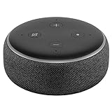 Echo Dot (3. Gen.) Intelligenter Lautsprecher mit Alexa, Anthrazit Stoff