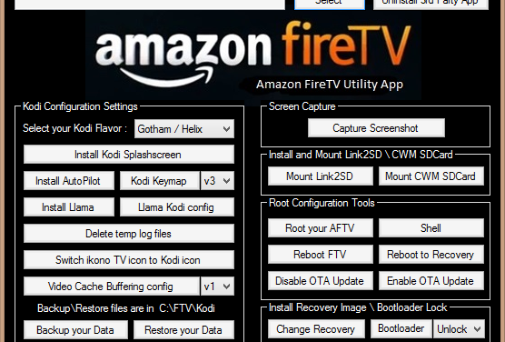 Amazon Fire TV Utility App Version 0.30: nur für gerootete Fire TVs interessant