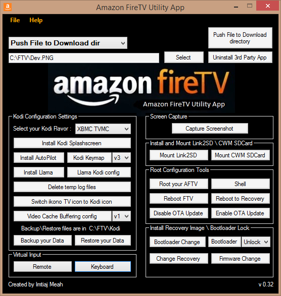 Update: Amazon Fire TV Utility App 0.32 erschienen