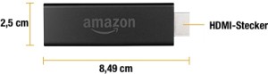 Amazon Fire TV Stick Größenangaben