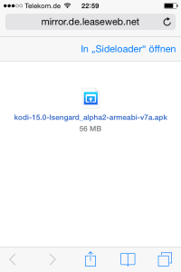 APK-Datei mit Sideloader öffnen