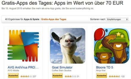 Tipp: 40 Apps im Wert von fast 100€ kostenlos bei Amazon – 3 fürs Fire TV, 1 für Stick