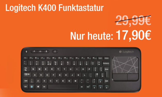 Heute nur 17,90€ – Logitech K400 Funktastatur