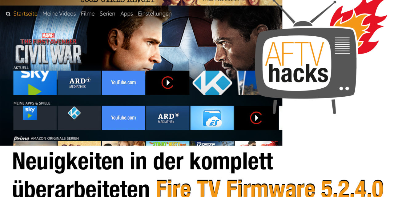 Neuigkeiten in der komplett überarbeiteten Fire TV Firmware 5.2.4.0