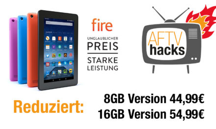 Deal: Fire Tablet 8GB für 45€, 16GB für 55€