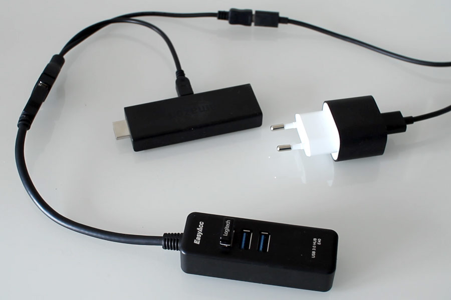 Mehrere USB Geräte per USB Hub am Fire TV Stick 2 verwenden