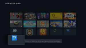 SkyGo im Apps Menü nach vorneh holen, indem Ihr lange den SkyGo-Eintrag drückt und es dann an die gewüsnchte Stelle verschiebt