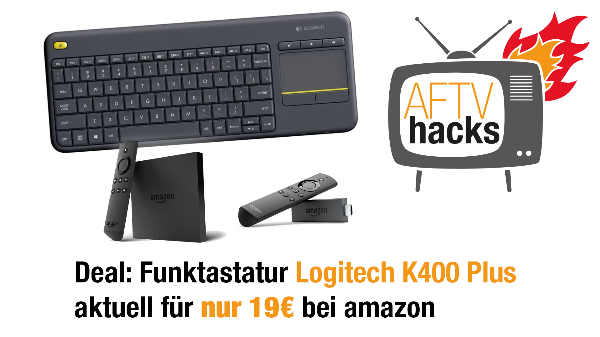 Logitech k400 outlet fire tv stick