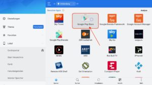 Google Play Store einmal auf dem Fire TV öffnen & mit einem Google Konto anmelden