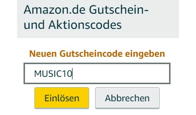 Amazon Gutscheincode eingeben