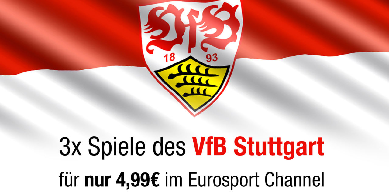 VfB Stuttgart Fans aufgepasst: 3 Spiele für 5€ auf Eurosport