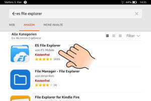 ES File Explorer im Amazon App Store auswählen