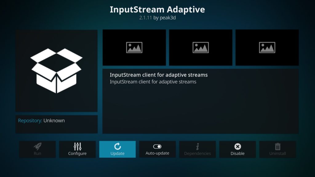 Manuelle Aktualisierung eines Kodi-Addons am Beispiel von InputStream Adaptive