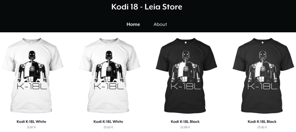 Ihr könnt das Kodi-Team nicht nur durch eine Spende, Programmieren oder Testen helfen - auch durch den Kauf von Kodi-T-Shirts im Kodi-Merch-Shop