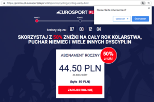 Falls Ihr Eurem Polnisch nicht vertraut, nutzt einfach die Übersetzungsfunktion Eures Browsers.