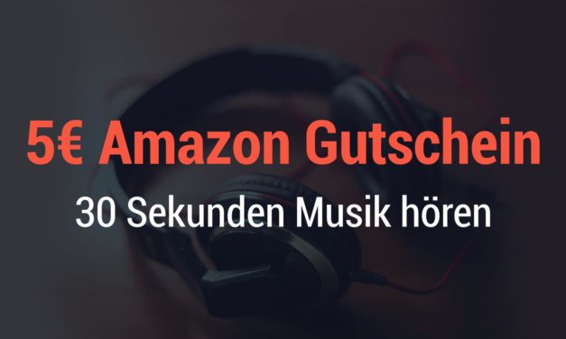 Für Prime Mitglieder: 5€ amazon Guthaben geschenkt – 30 Sekunden Musik hören