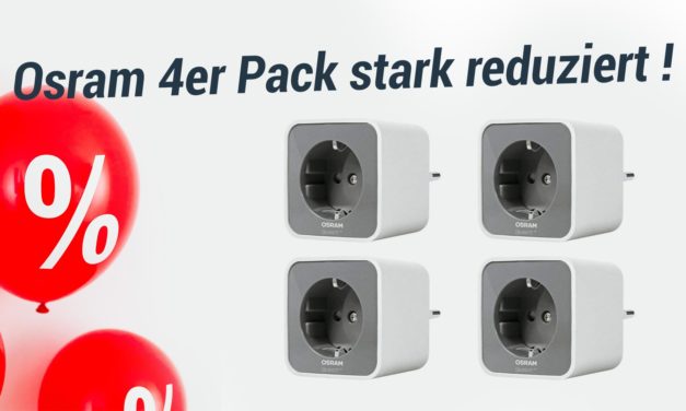 Deal: 4er Pack Osram Smart+ Steckdose reduziert auf Amazon